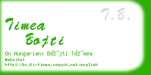 timea bojti business card